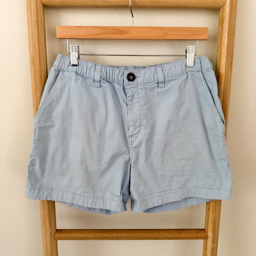 Chubbies Mens Shorts Medium Light Blue 4” Inseam Stretch Elastic Waist Casual
